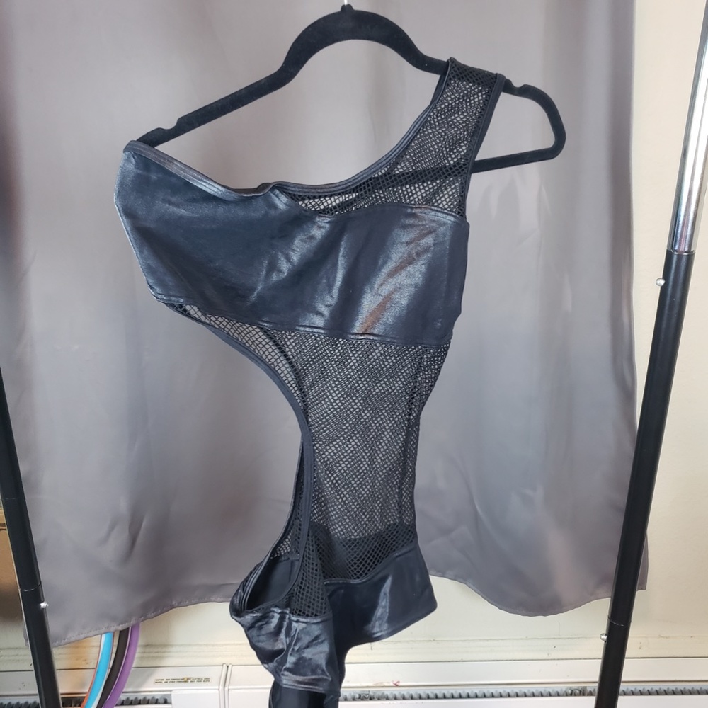 BLACKMILK CENTRE STAGE BODYSUIT XL BLACK FISHNET RAVE - Picture 7 of 8